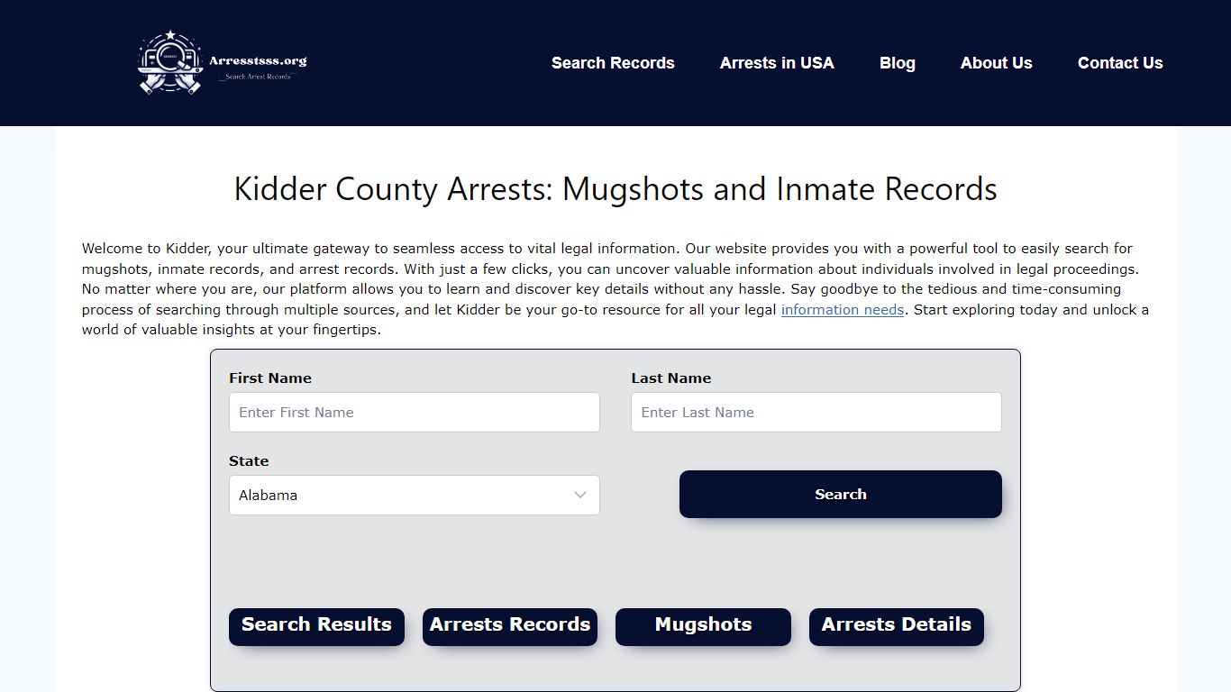 Kidder County Arrests: Mugshots and Inmate Records